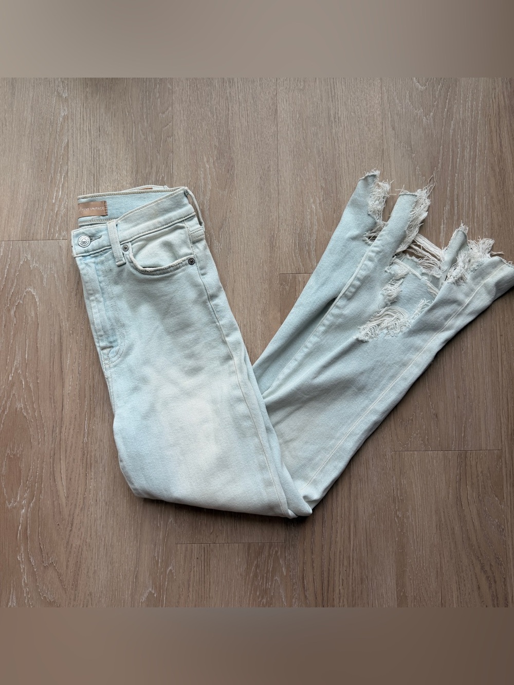 7 For All Mankind distressed luxe vintage jeans